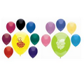 11" AdRite Crystal/ Fun Color Economy Line Latex Balloon